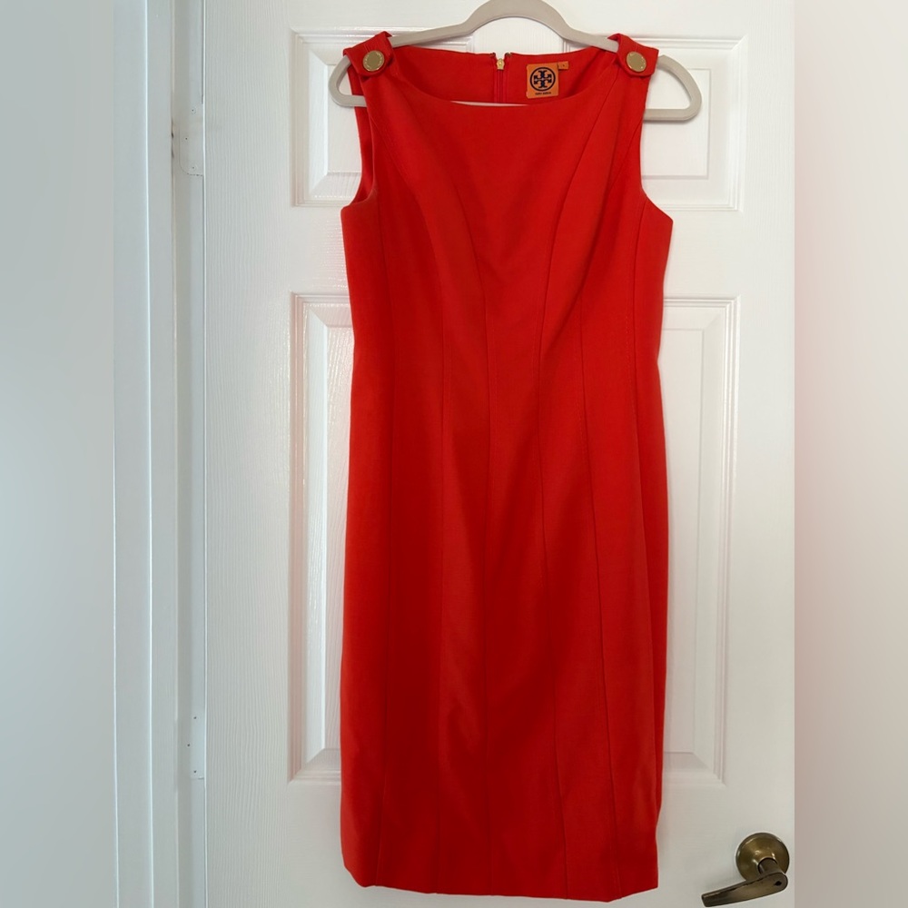 Tory Burch Vibrant Red Strapless Dress